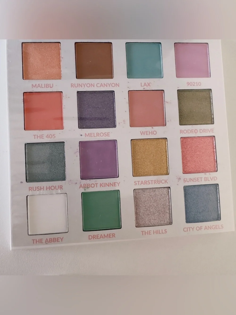 Lot of 4 BH Cosmetics 16-Color Eyeshadow Palettes: Weekend Vibes & Travel Series